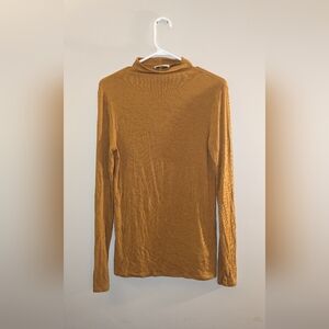 Babaton long sleeve mustard shirt
